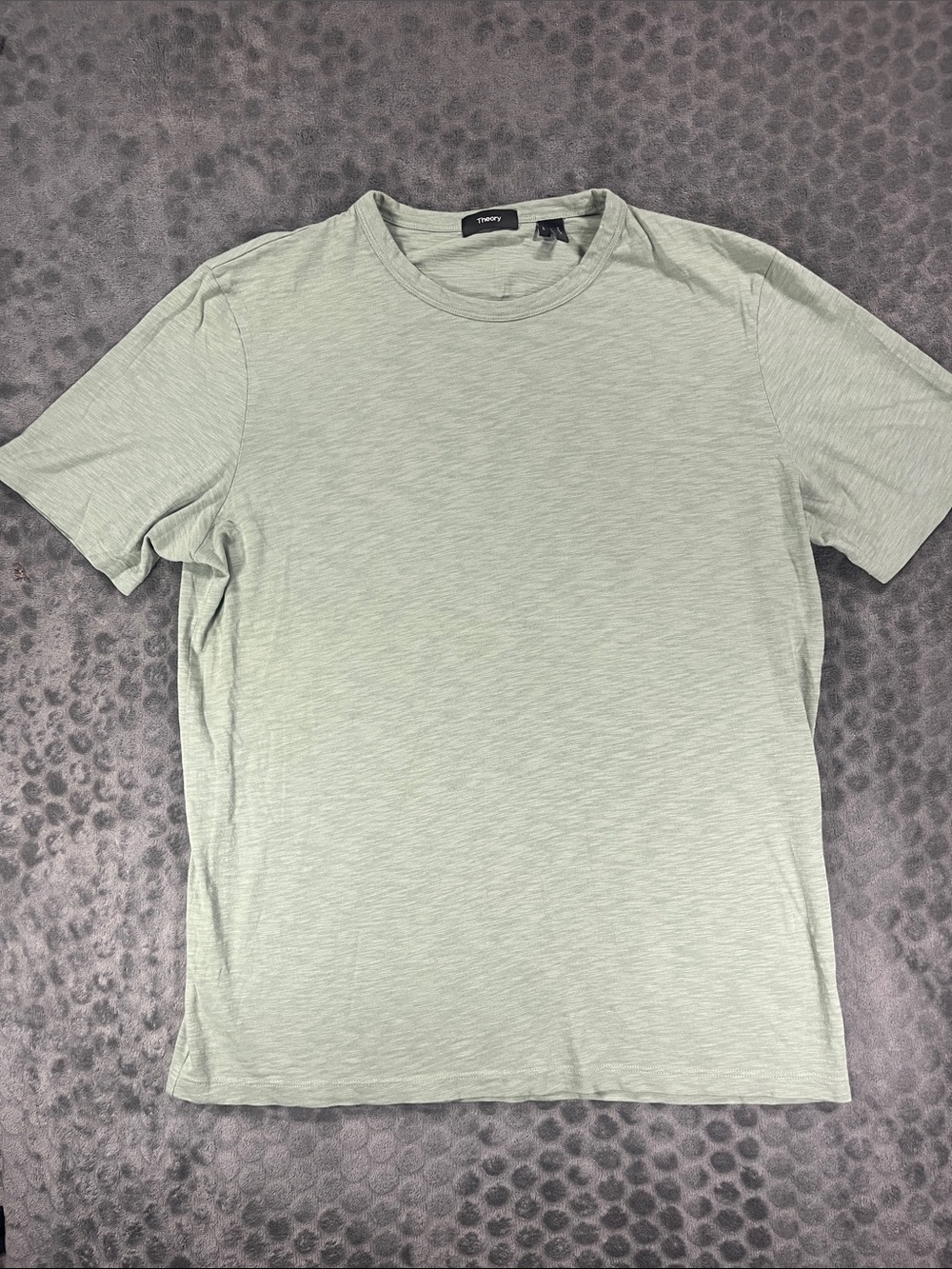 Theory Light Sage Crew Neck T-Shirt